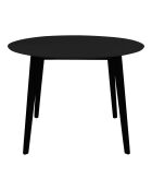 Table de salle à manger ronde Vojens noire - 105x105x75 cm